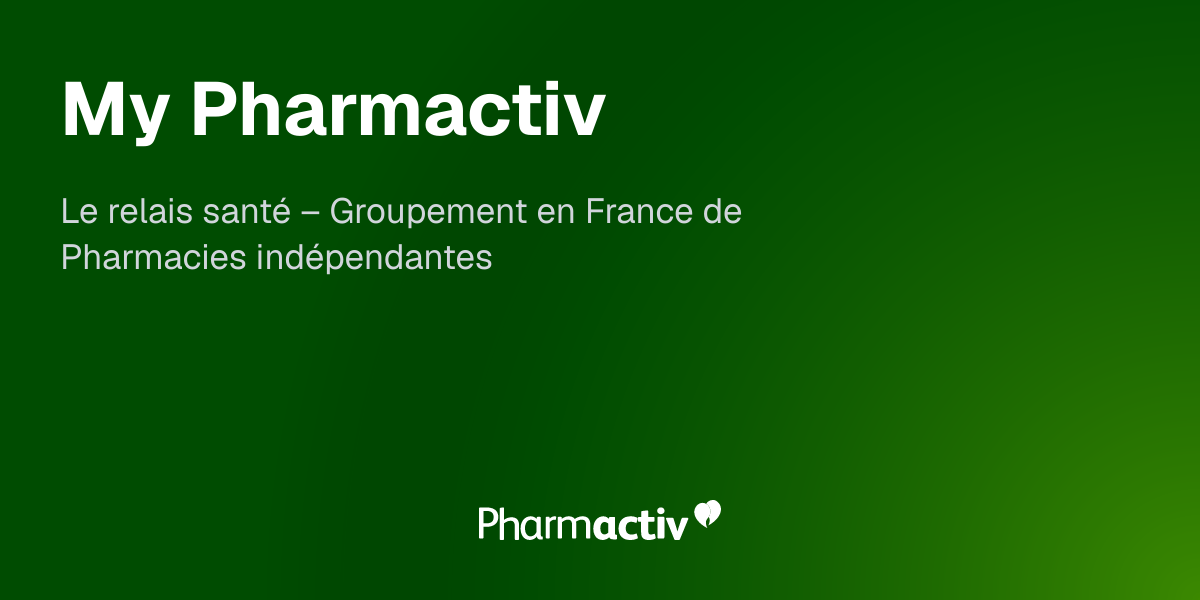Screenshot or Official Image for mypharmactiv.fr - My Pharmactiv | Pharmactiv